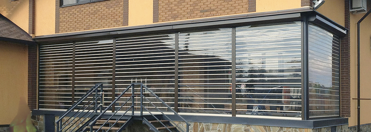 Прозрачные рольставни в Дивном