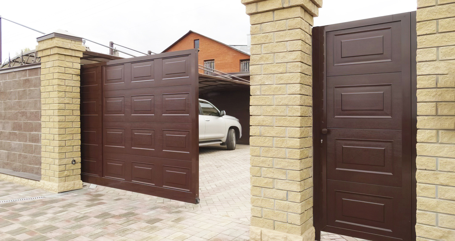 Ворота с калиткой в Дивном под ключ