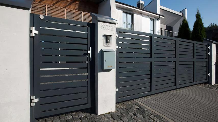 алюминиевые ворота в Дивном