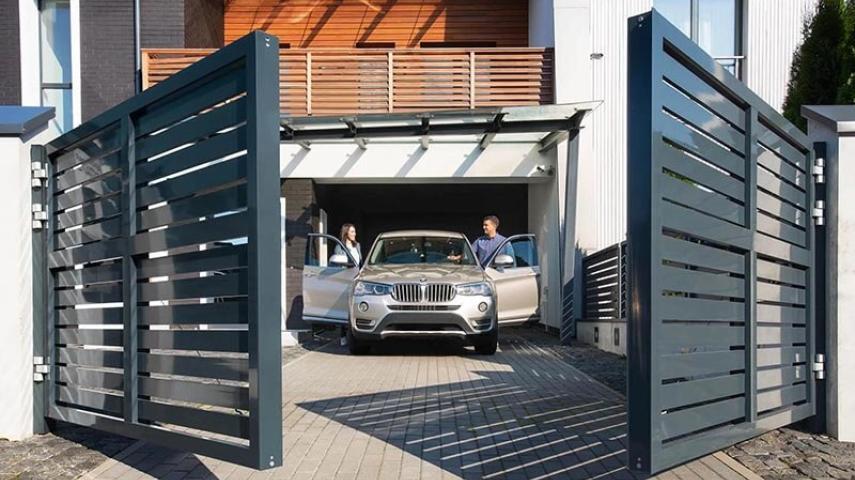 распашные ворота в Дивном